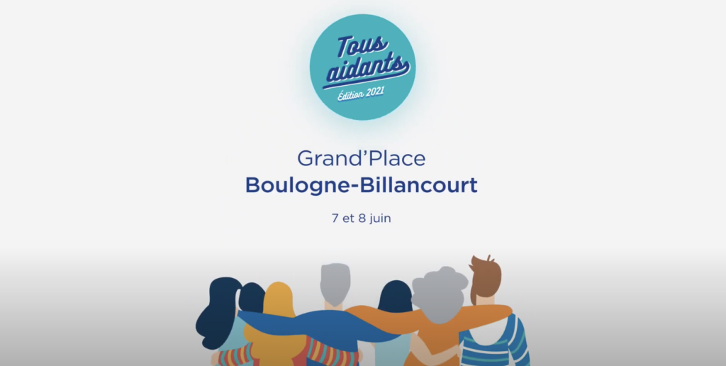 Tous Aidants édition 2021 Grand'Place Boulogne-Billancourt 7 et 8 juin